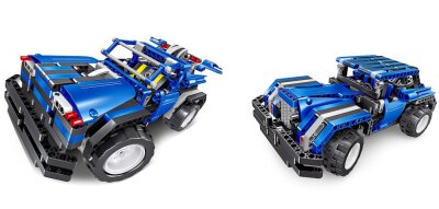 Teknotoys Active Bricks RC 2in1 Cabrio & Limousine blau mit Fernsteuerung