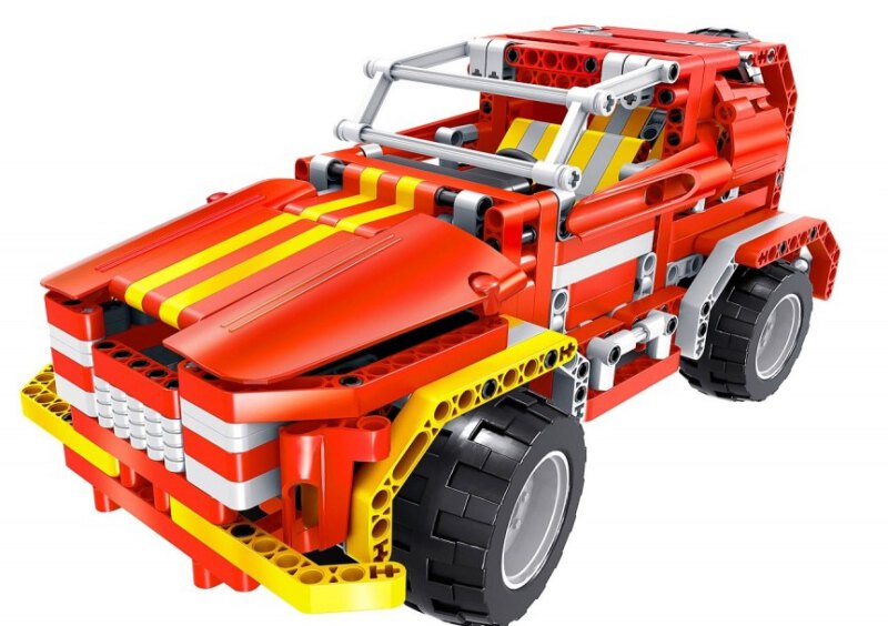 Teknotoys Active Bricks RC 2in1 SUV & Roadster rot mit Fernsteuerung