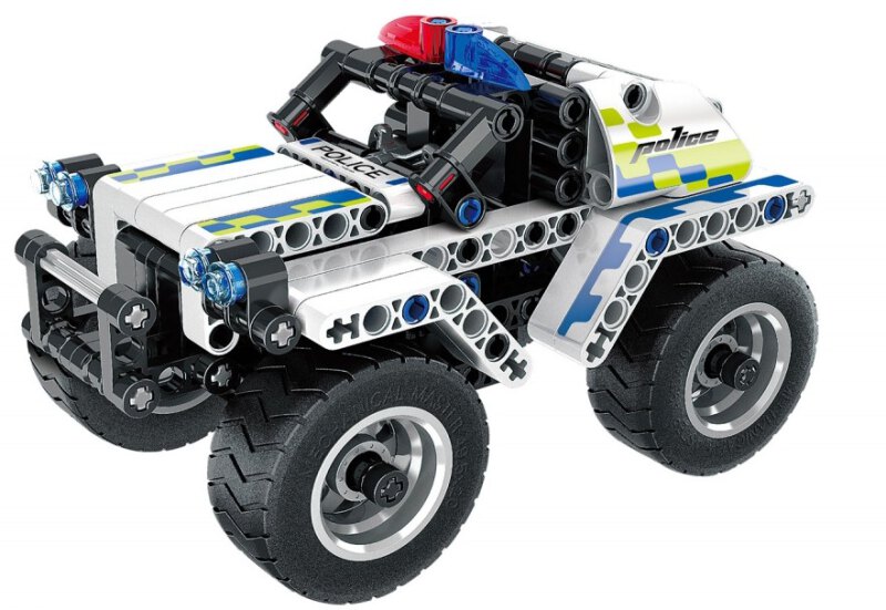 Teknotoys Active Bricks Pullback Polizeiauto