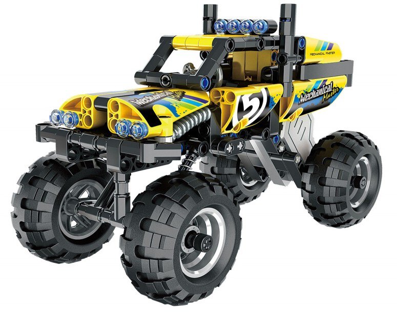 Teknotoys Active Bricks Pullback Off-Road Fahrzeug gelb