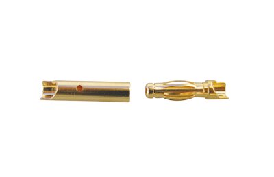 Goldkontakt 4mm zweiteilig spez 1 Stecker/1 Buchse