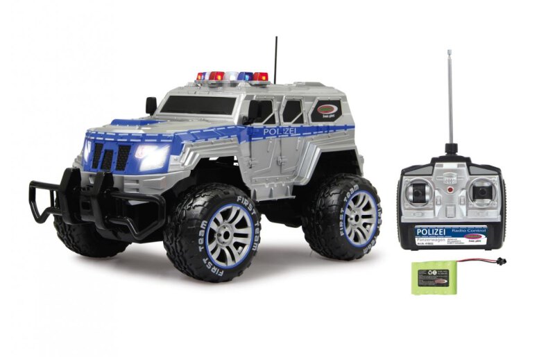 Polizei Panzerwagen Monster- truck 1:12 LED 27MHz