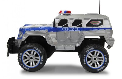 Polizei Panzerwagen Monster- truck 1:12 LED 27MHz