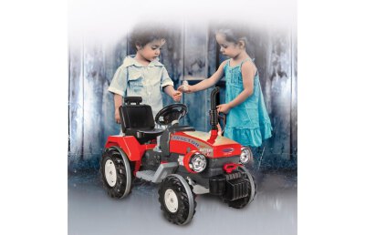 Ride-on Traktor Power Drag rot 12V