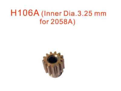 H106A Motorritzel 12Z , Inner Dia. 3.25mm