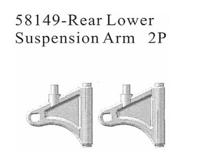 58149 Querlenker hinten unten 2 Stück