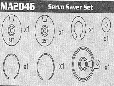 MA2046 Servo Saver Set Raptor