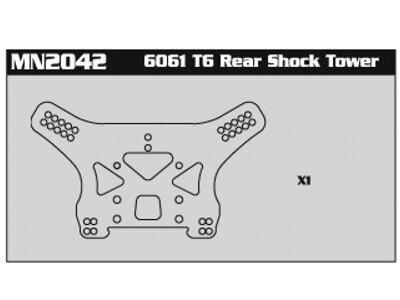 MN2042 6061 T6 Rear Shock Tower