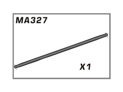 MA327 Mittlere Antriebswelle Aluminium AM10SC