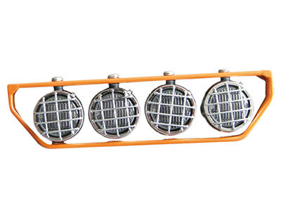 Dachscheinwerfer orange mit 4 LEDs