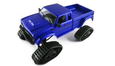 Pickup Truck FPV mit Rädern & Ketten 4WD 1:16 blau
