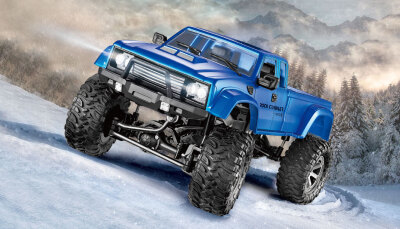 Pickup Truck FPV mit Rädern & Ketten 4WD 1:16 blau