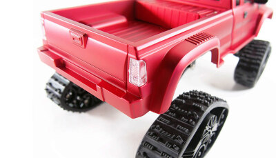 Pickup Truck mit Rädern & Ketten 4WD 1:16 rot