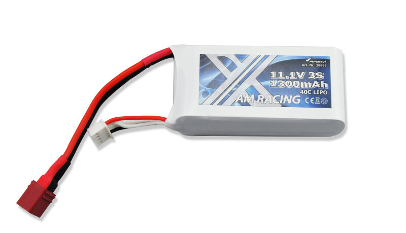 LiPo Akku 3S 11,1V 1300mAh 40C Softcase, DEANS