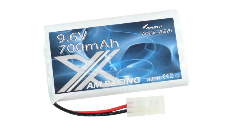 Ni-MH Akku 9.6V 700mAh AMX RACING, TAMIYA Stecker