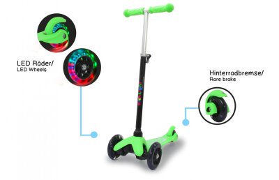 KickLight Scooter grün