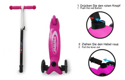 KickLight Scooter pink