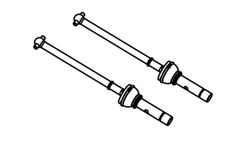 Universal Antriebswellen, 2 Stück