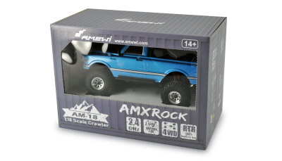 AMXRock AM18 Scale Crawler Pick-Up 1:18 RTR blau