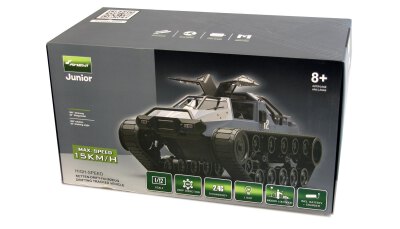 Ketten-Drift-Fahrzeug Military Police 1:12 grau/blau RTR