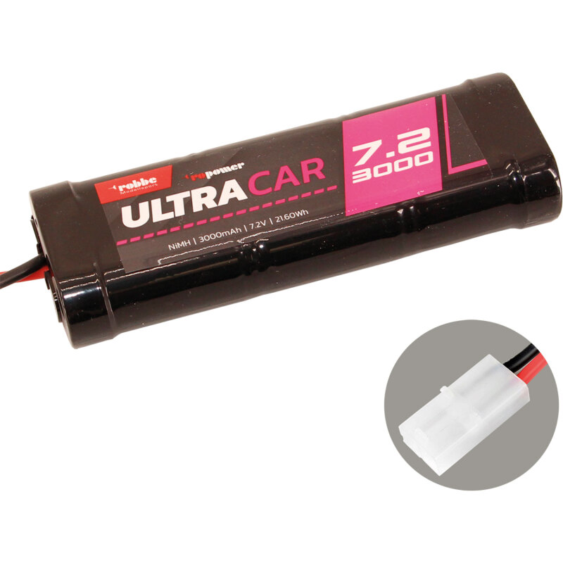 Racing Pack 7,2v / 3000 mAh Ni-Mh - Tamiya Stecker(weiß)