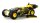 Steampunk Hod Rod Dragster 1:12, RTR schwarz/gelb