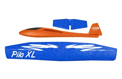 Pilo XL Schaumwurfgleiter EPP Tragfläche blau Rumpf orange