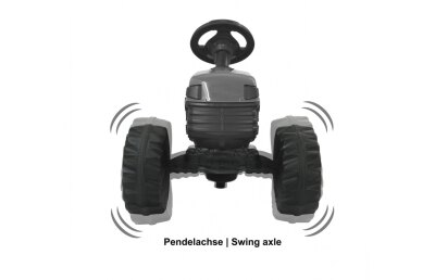 Trettraktor Big Wheel blau