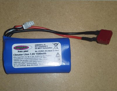 Akku Climater Li-Ion 7,4V 1500mAh 11,1Wh