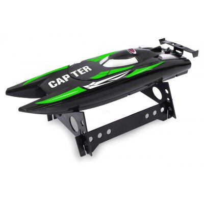 Capter Speedboot schwarz/grün LiPo 7,4V 2,4GHz