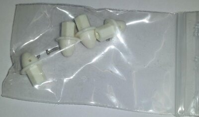 4 x Plastikspinner weiß für Rotorblätter...