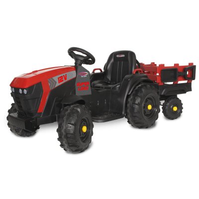 Ride-on Traktor Super Load mit Anhänger rot 12V