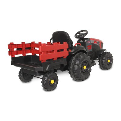 Ride-on Traktor Super Load mit Anhänger rot 12V