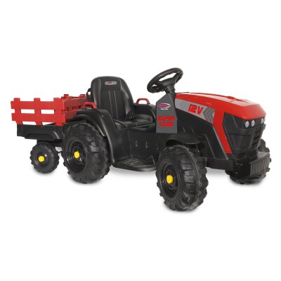 Ride-on Traktor Super Load mit Anhänger rot 12V