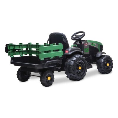 Ride-on Traktor Super Load mit Anhänger grün 12V