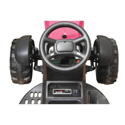 Ride-on Traktor Super Load mit Anhänger pink 12V