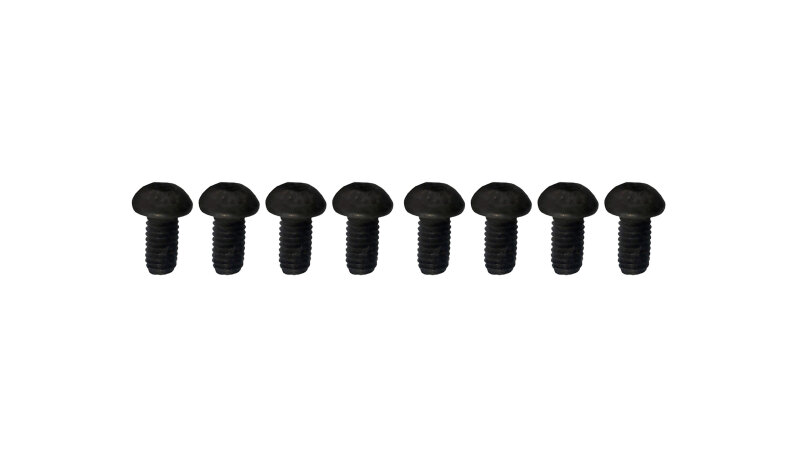Rundkopfschrauben M3x6mm, 8 Stück