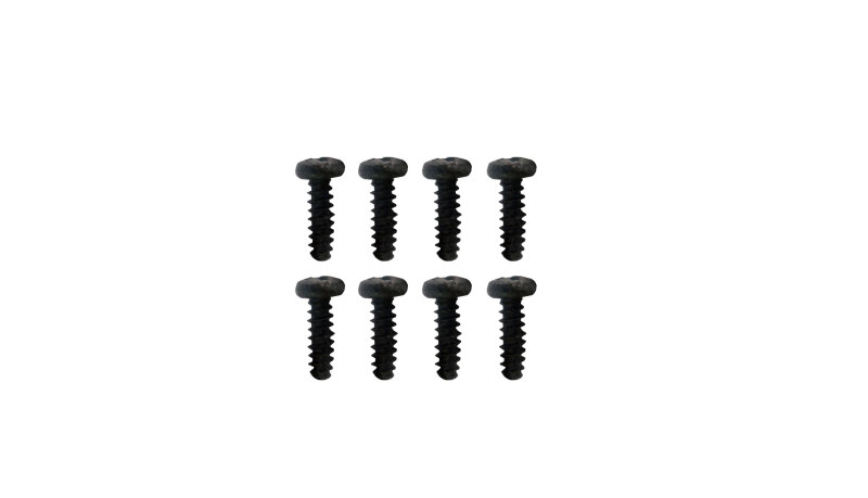 Rundkopfschrauben Schneidegewinde 3x10mm, 8 Stück