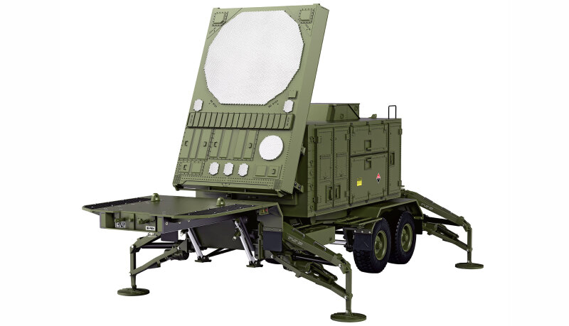 U.S. M747 Sattelauflieger Radar grün KIT