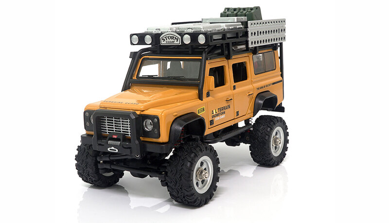 D90X28 Metall Scale Crawler 4WD 1:28 RTR, gelb