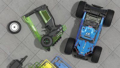 CoolRC DIY Blazer Buggy 2WD 1:18 Bausatz blau