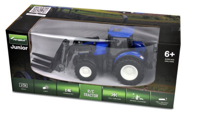 RC Traktor Frontlader mit Palettengabel, Licht &...