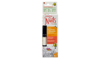 Creative Nails Lackstift 2er schwarz + weiss