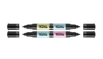Creative Nails Lackstift 4er SET blau/grün/violett