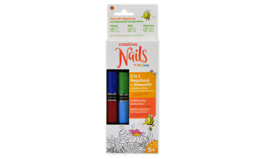 Creative Nails Lackstift 4er Set rot/blau/grün