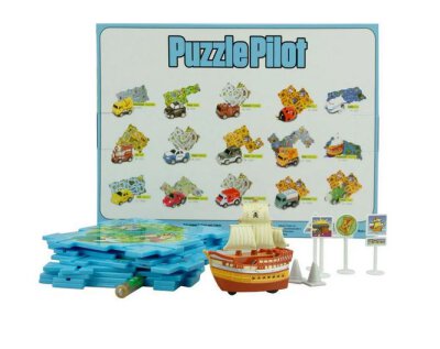 Puzzle Pilot Piratenschiff Puzzle-Set mit Fahrzeug