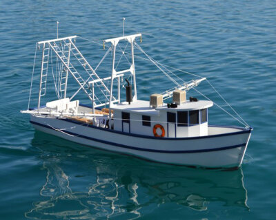 Rusty the Shrimp Boat 1:24 - DUMAS