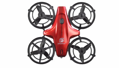 Sparrow Mini-Drohne mit Steuerungssensoren, rot