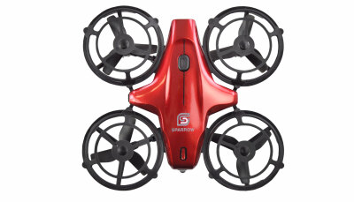 Sparrow Mini-Drohne mit Steuerungssensoren, rot