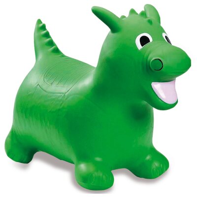 Hüpftier Drache grün mit Pumpe